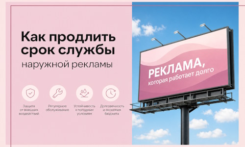 Как продлить срок службы наружной рекламы в  Черняховске