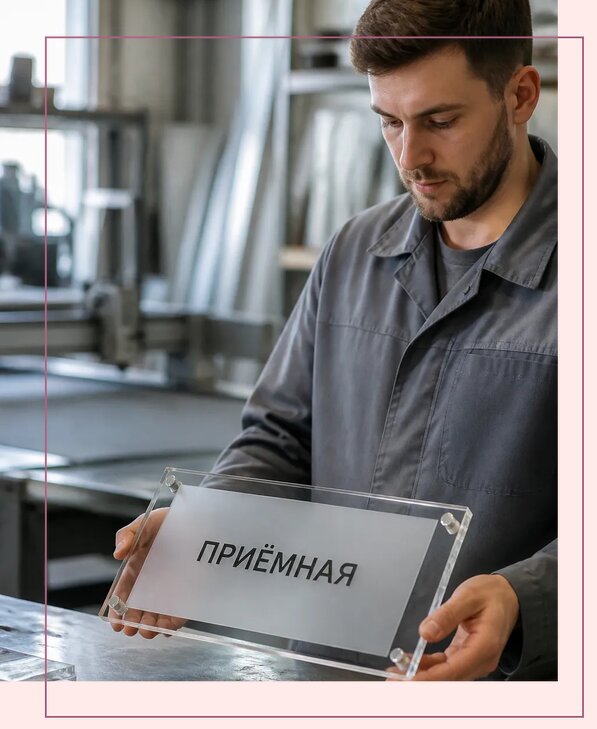 Таблички из оргстекла на заказ в Черняховске от 4087 р. | Аванза-Чрх