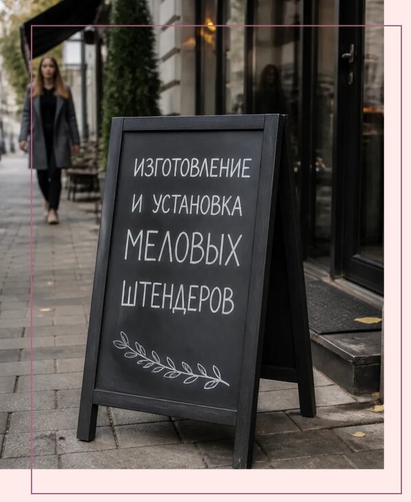 Меловые штендеры в Черняховске по цене от 6812 р. | Аванза-Чрх